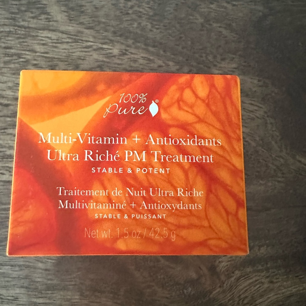 100 percent pure retinol and mutlivitamin night creme.